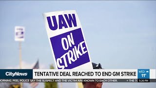 Business report: Tentative deal reached to end GM strike