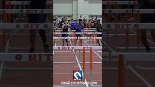 KEVIN BROWN is the current leader of the 55 METER HURDLES at 7.76.