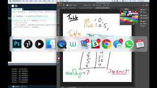 Table object in Processing