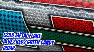 Metal Flake Custom Candy Paint Job Start to Finish Airbrush, Lace, Stencil, Fineline Tape ASMR