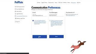 How to update Communication Preferences