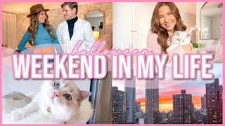 Halloweekend Vlog!🎃💖 | Halloween Party, Meeting New Friends, Grocery Shopping | Lauren Norris