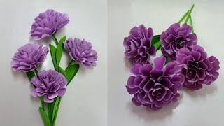 របៀបបត់ផ្កាក្រដាស់ | How to Make Beautiful flower With paper | DIY Paper flower