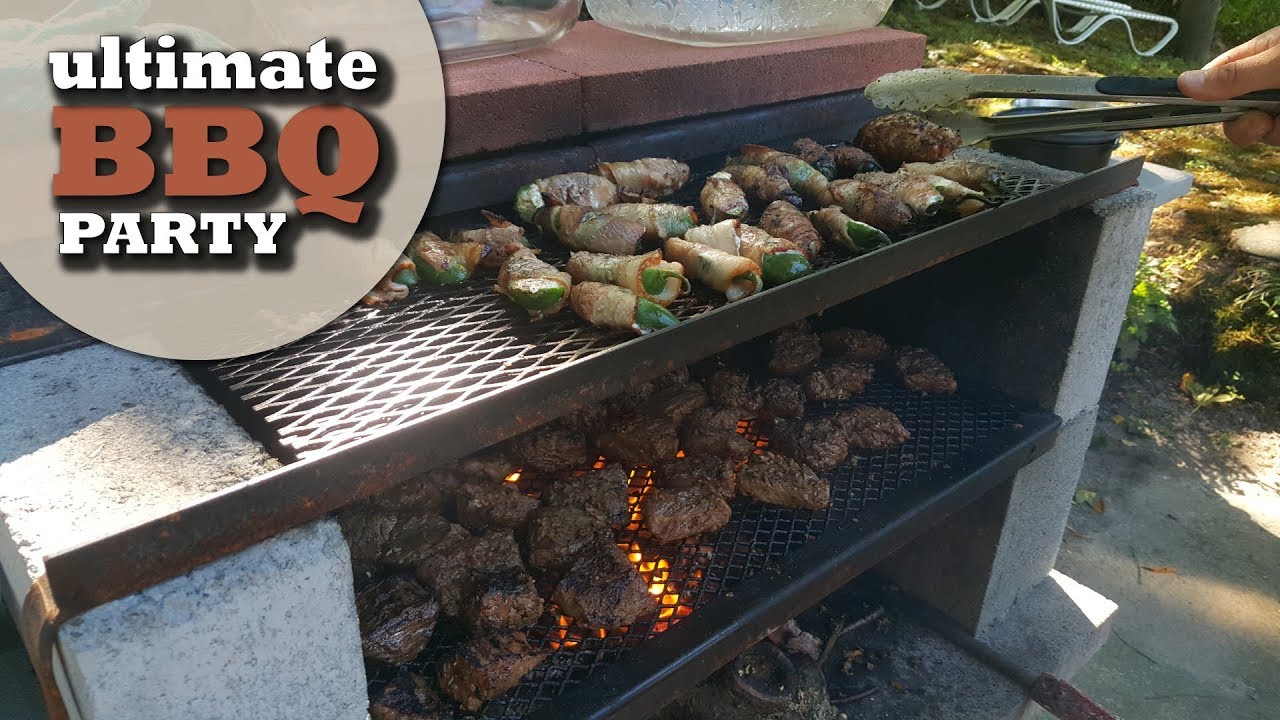Cinder Block Grill Cooking