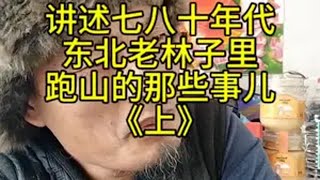 讲述七八十年代东北老林子里猎人跑山的故事猎人的回忆东北老猎人一顿说系列！