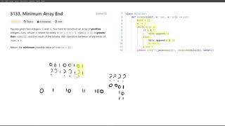 [November 9, 2024, LeetCode daily] 3133. Minimum Array End - Python, solution explained