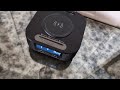 ihome alarm clock with wireless charging bluetooth speaker and usb charger digital clock review