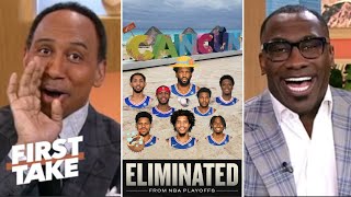 FIRST TAKE | Tobias Harris takes Sixers to Cancun! - Shannon tell Stephen A. aft
