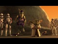 Star Wars The Clone Wars Yoda toying with Asajj Ventress