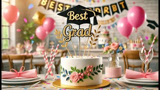 🎓 DecoPac Black Graduation Cap with Gold Tassels Cake Toppers | Best Grad Hat Cake Topper 🎓