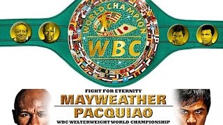 Mayweather vs Pacquiao: WBC unveils $1 million belt