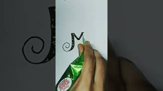 || Easy 'M' letter mehndi design || M alphabet design with mehndi || henna tattoo || #short ||