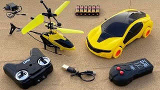 RC 3D lihght Car's Raching || Remote Control Car's Unboxing RC Exceed HALICOPTARE UNBOXING Flying