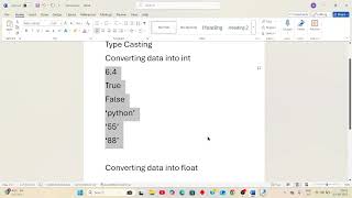 Python Type Casting KANNADA|| in detailed #infoworldkannada