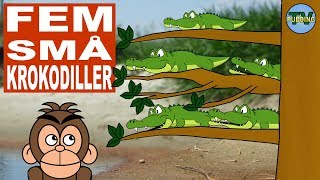Fem små krokodiller - og mye mer | Norske barnesanger