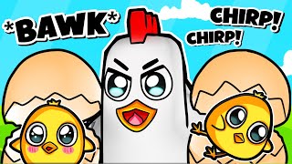 We turned into CHICKENS in Roblox!