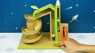 DIY - How to Make Marble Game from Cardboard