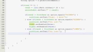 Java GUI Tutorial 26 - Higher/Lower guessing game (Part 3 of 4)