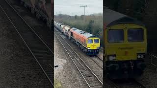 DBCargo 66154/Freightliner 66623 Stenson junction 13/2/25.