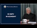 Is The Society of Saint Pius V in Schism?