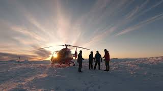 Stunning Winter Sunset Helicopter Tour in Whistler, BC