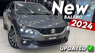 New Maruti Suzuki Baleno 2024 Alpha Top Model Grey Colour DETAILED REVIEW