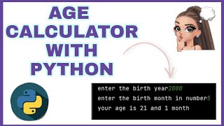 CALCULATE YOUR AGE FROM PYTHON #agecalculator #datetime #pythoncode #game #pythonproject