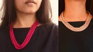 Easy Crochet Necklace for Beginners / Easy Crochet Jewelry / How to Crochet for Absolute Beginners