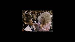 Throw back to when Dolly embarrassed Randy! #dollyparton #randytravis #cma #embarrassment 🤠😂