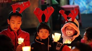 성탄 전야에도 '촛불'…친박단체 대규모 '맞불'