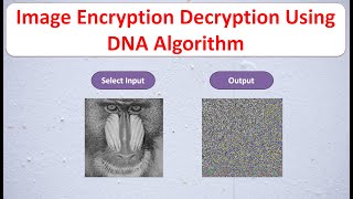Image Encryption Decryption Using DNA Algorithm | Image Encryption Decryption Using Matlab Code