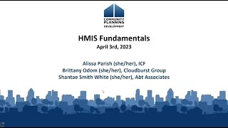 NHSDC Spring 2023: HMIS Fundamentals