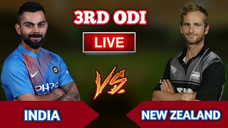 Live: IND Vs NZ 3rd ODI • Live Scores • 2019 Series