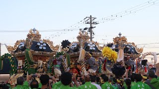 令和3年 10月15日 姫路市大塩町 大塩天満宮 3台練り (西濱丁 西之丁 北脇丁)