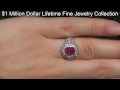 gia estate vvs unheated natural ruby diamond platinum vintage cocktail ring a131468