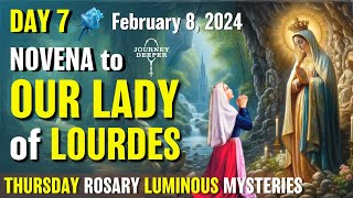 Novena to Our Lady of Lourdes Day 7 Thursday Rosary ᐧ Luminous Mysteries Rosary 💚 February 8, 2024