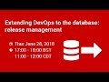 Extending DevOps to the database-release management
