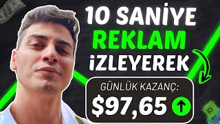 YENİ: 10 SANİYE REKLAM İZLEYEREK DAKİKADA $1.5 PARA KAZAN! 💰- İnternetten Para Kazanma Yolları