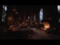 Victorian Castle Night Ambience – Rain, Thunder & Crackling Fire for Deep Sleep