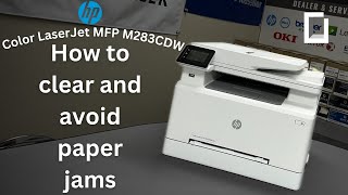 HP Color LaserJet M283 CDW | How To Clear and Avoid Paper Jams | Onyx Step-By-Step Tutorials