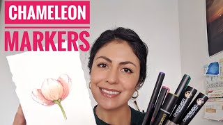 How to paint an EASY flower with CHAMELEON Markers