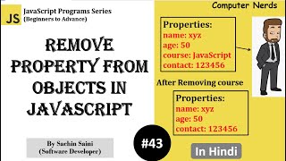 43. Remove properties from object in JavaScript | JavaScript Tutorial for beginners in Hindi