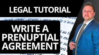 How to Write a Prenuptial Agreement | Legal Tutorial 2026
