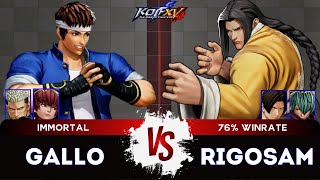 KOF XV🌟GALLO (Shingo/O.Chris/Goenitz) vs RIGOSAM (Kim/Shun'ei/Gato)🌟Ranked Match - 12/24