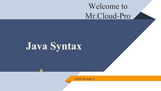 5 . Java Syntax with Simple Program | public static void main(String[] args ) | public class Main |
