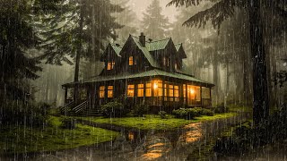 HEAVY RAIN to Sleep FAST Tonight | Pouring Rain Sounds And Thunderstorm Sounds For Sleeping, Relax