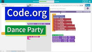 Dance Party Puzzle 8 - Code.org Tutorial with Answers