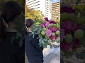 豪華なグラデーションピンクブーケを束ねる bouquet pink flower flowers ブーケ 花束 花