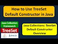 How to Use TreeSet Default Constructor in Java | Java Collection Framework