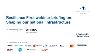 Resilience First webinar - Shaping our National Infrastructure with Sir John Armitt CBE -2 June 2020